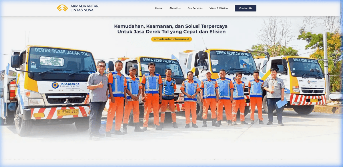 Website Armada Antar Lintas Nusa